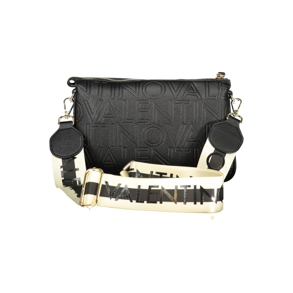 Black Polyurethane Women Handbag