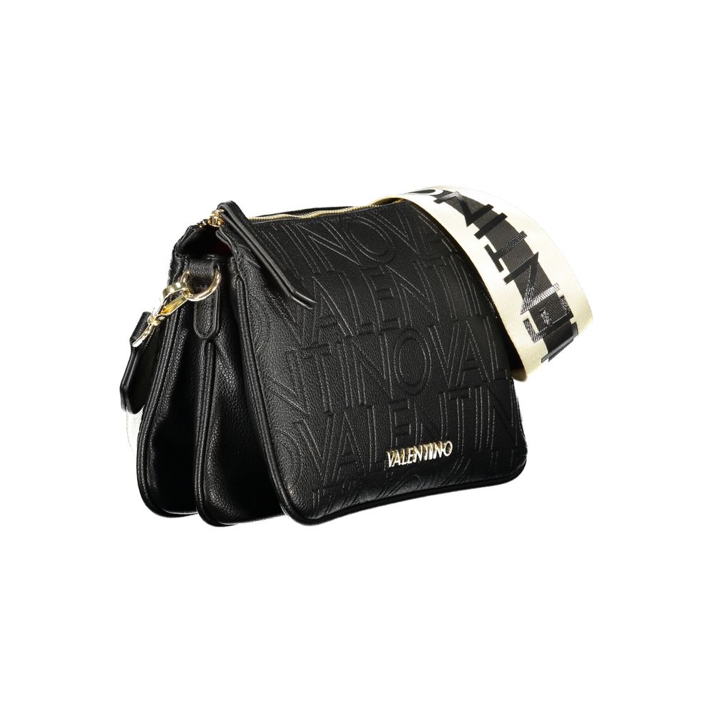 Black Polyurethane Women Handbag