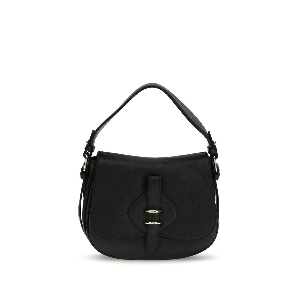 Black Calf Leather Bos Taurus Handbag