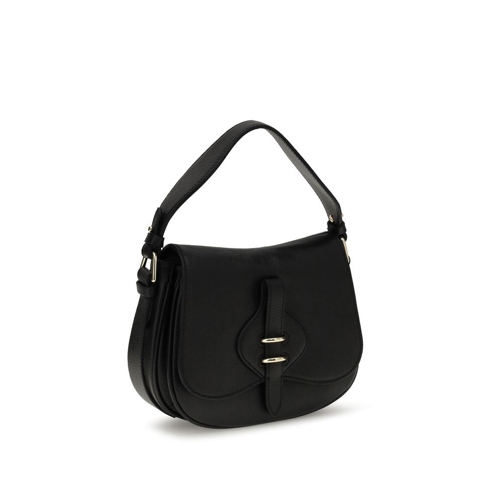 Black Calf Leather Bos Taurus Handbag