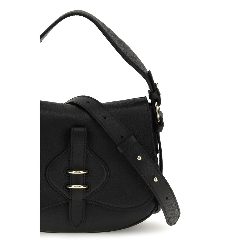 Black Calf Leather Bos Taurus Handbag