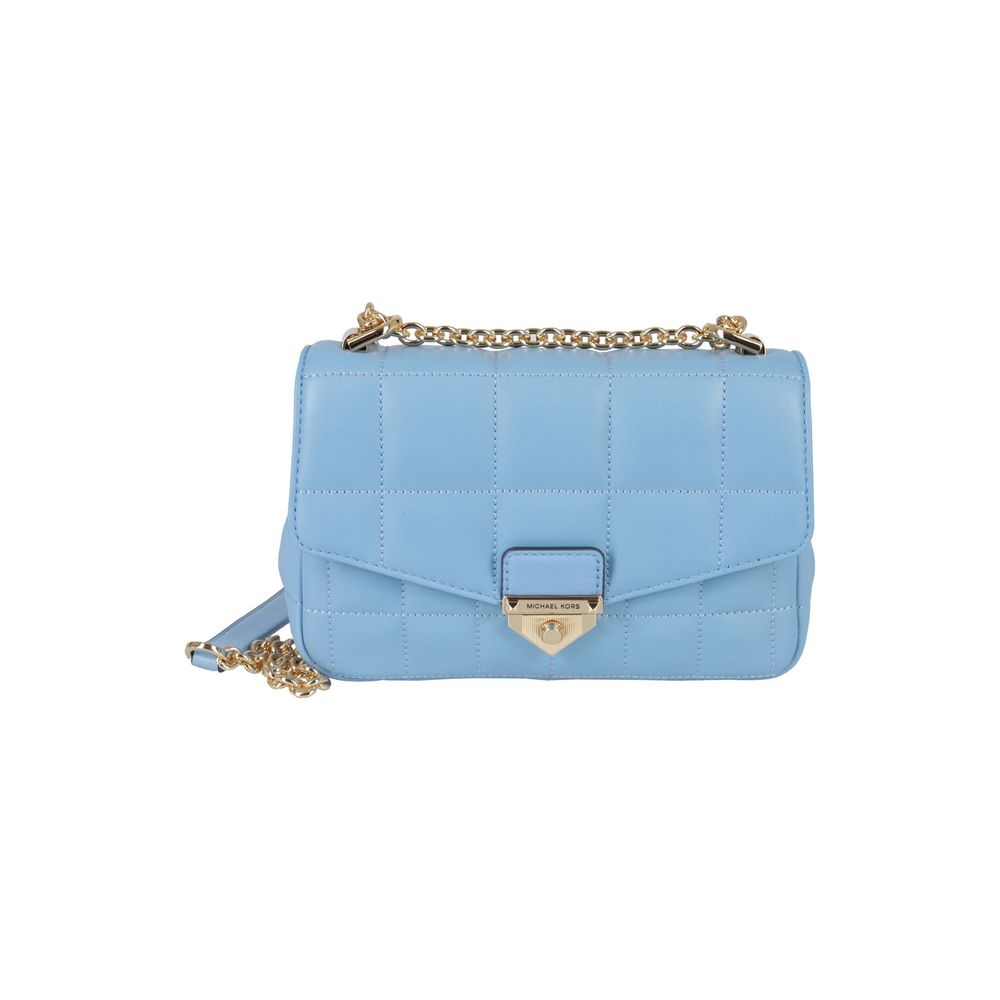 Blue Leather Handbag
