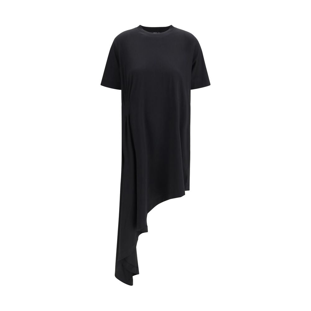 Black Cotton Casual Dress