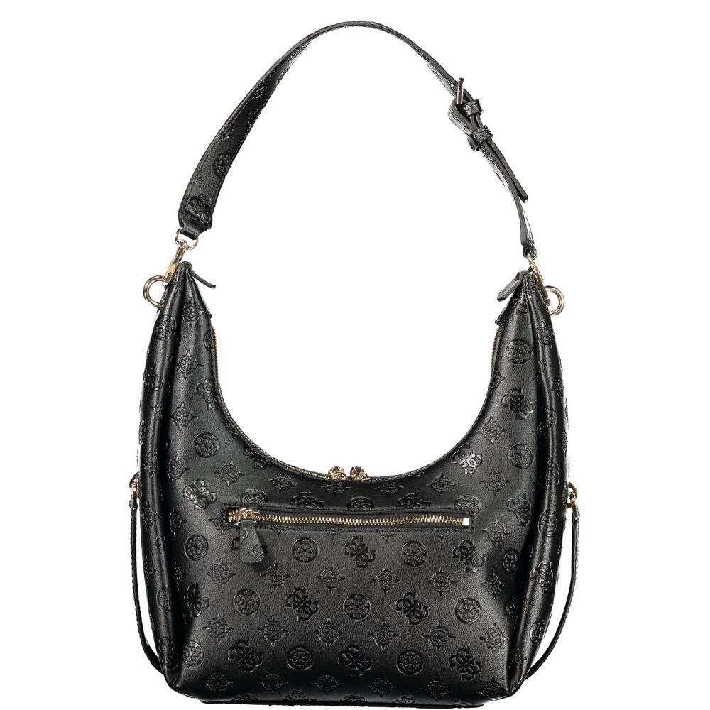 Black Polyurethane Women's Handbag