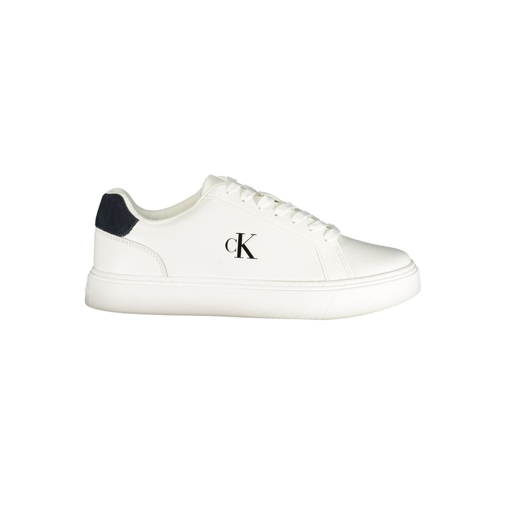 Bianco Poliuretano Uomo Sneaker