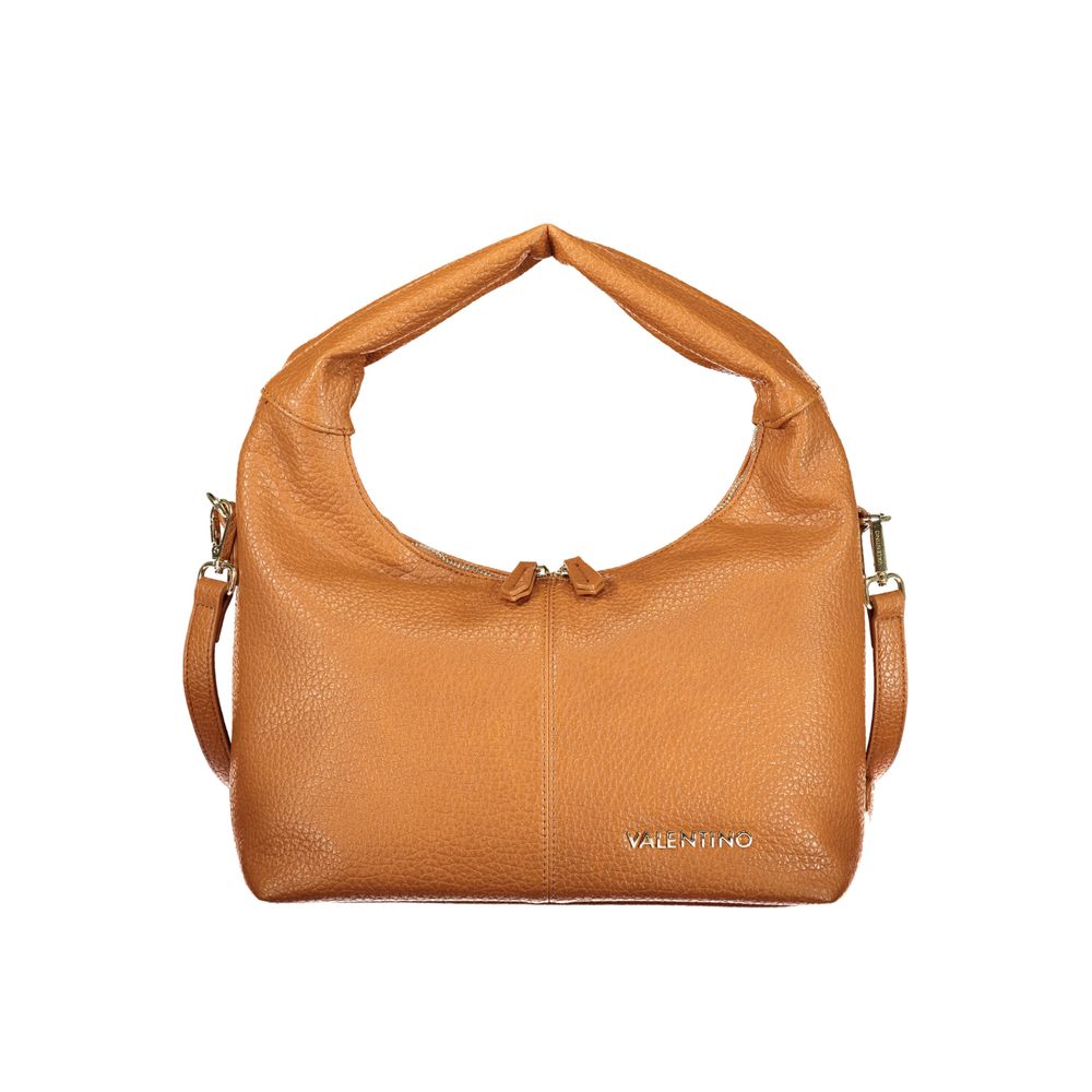 Marrone Polyurethane Women Handbag
