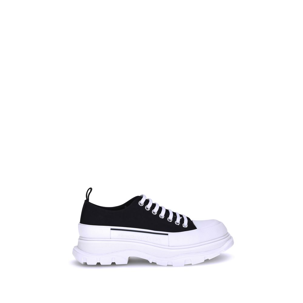 Black Rubber Athletic Sneakers