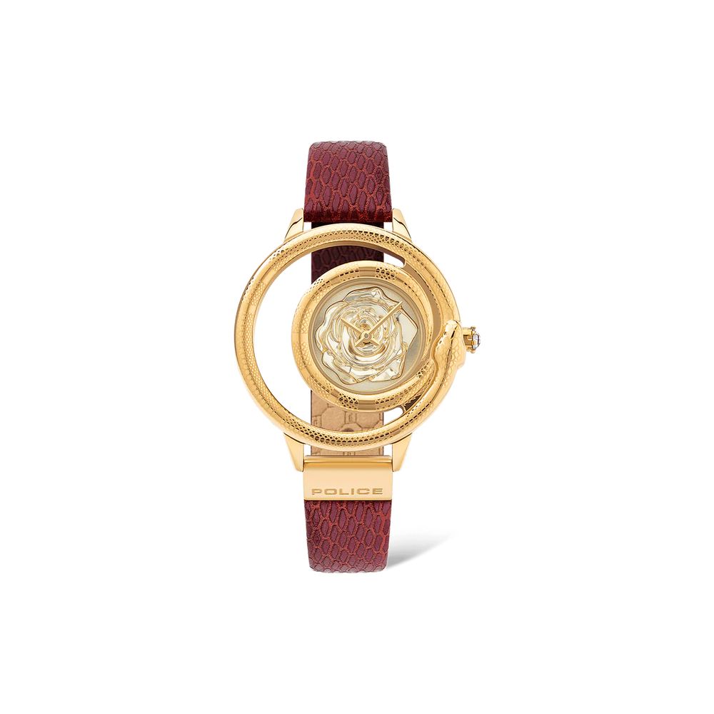 Multicolor Leather Dress Watch