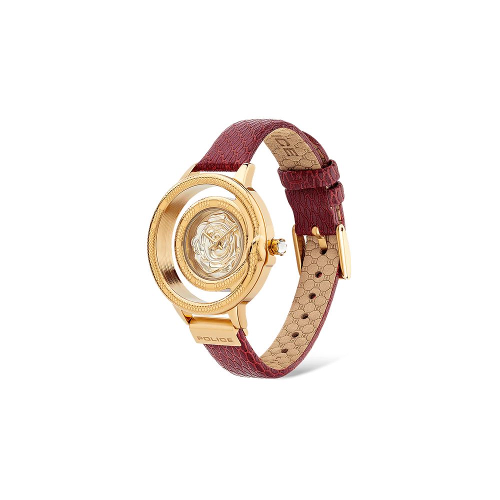 Multicolor Leather Dress Watch
