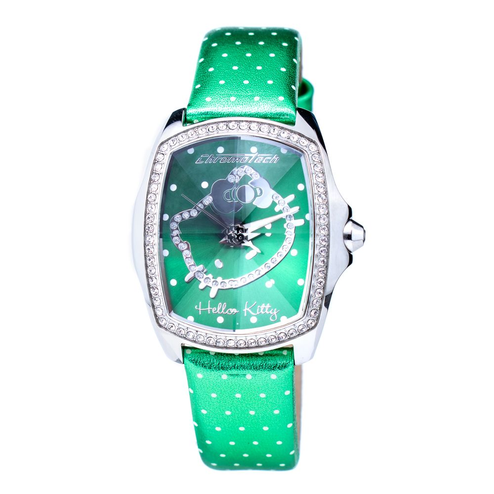 Bicolor Leather Dress Watch