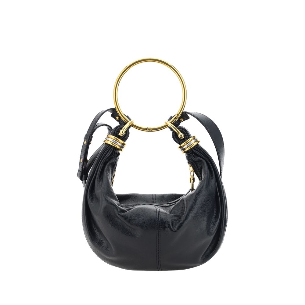 Black Calf Leather Bos Taurus Handbag