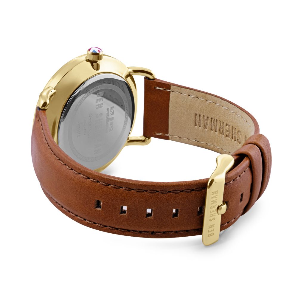 Brown Leather Dress Watch