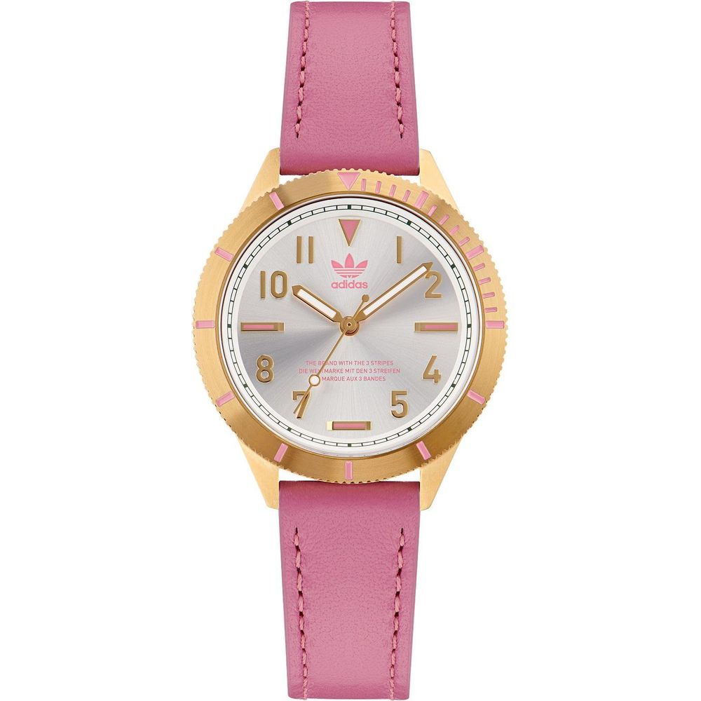 Multicolor Leather Dress Watch