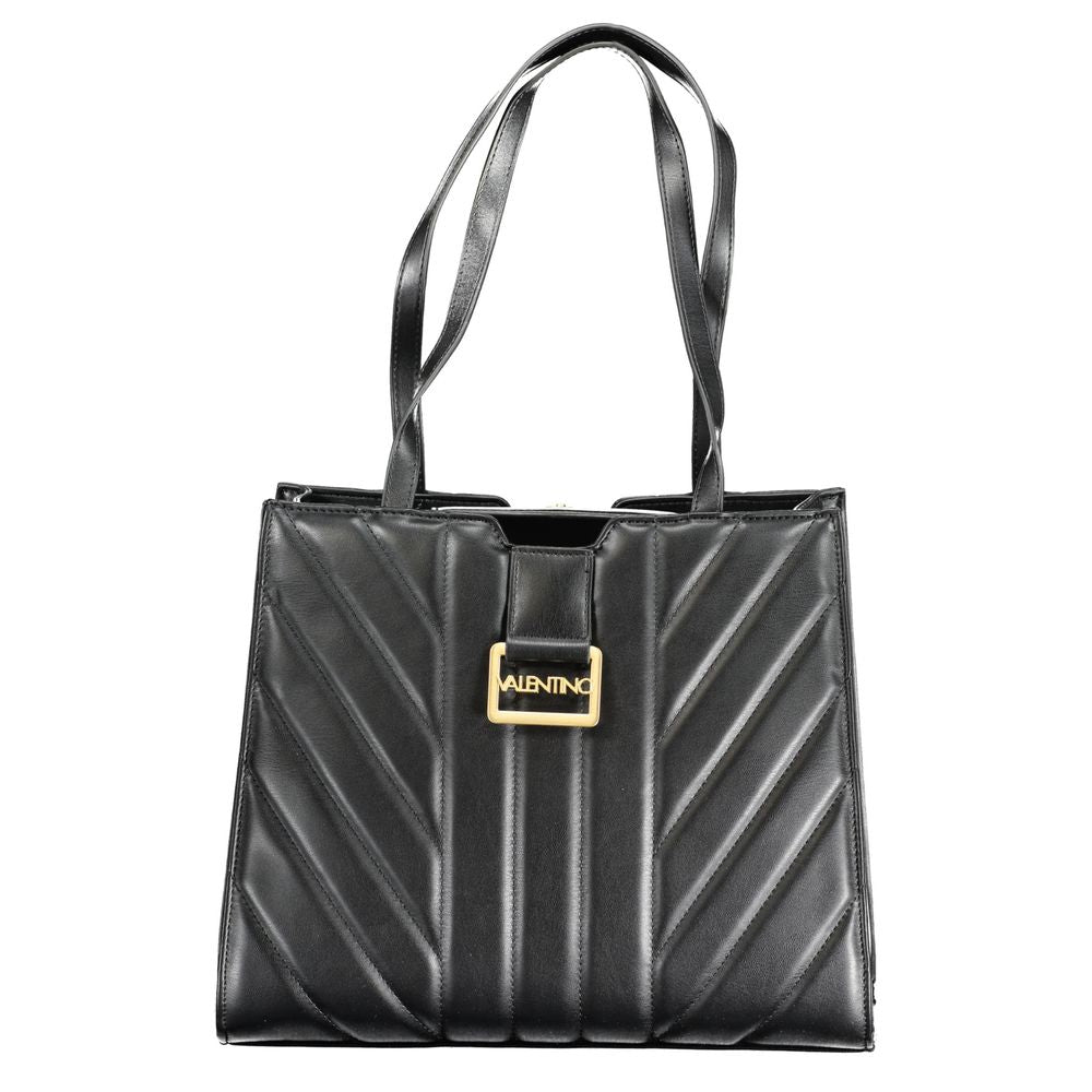 Nero Polyurethane Women Handbag