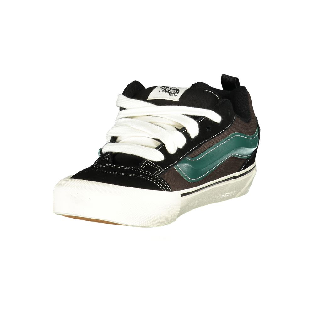 Black Polyester Men Sneaker