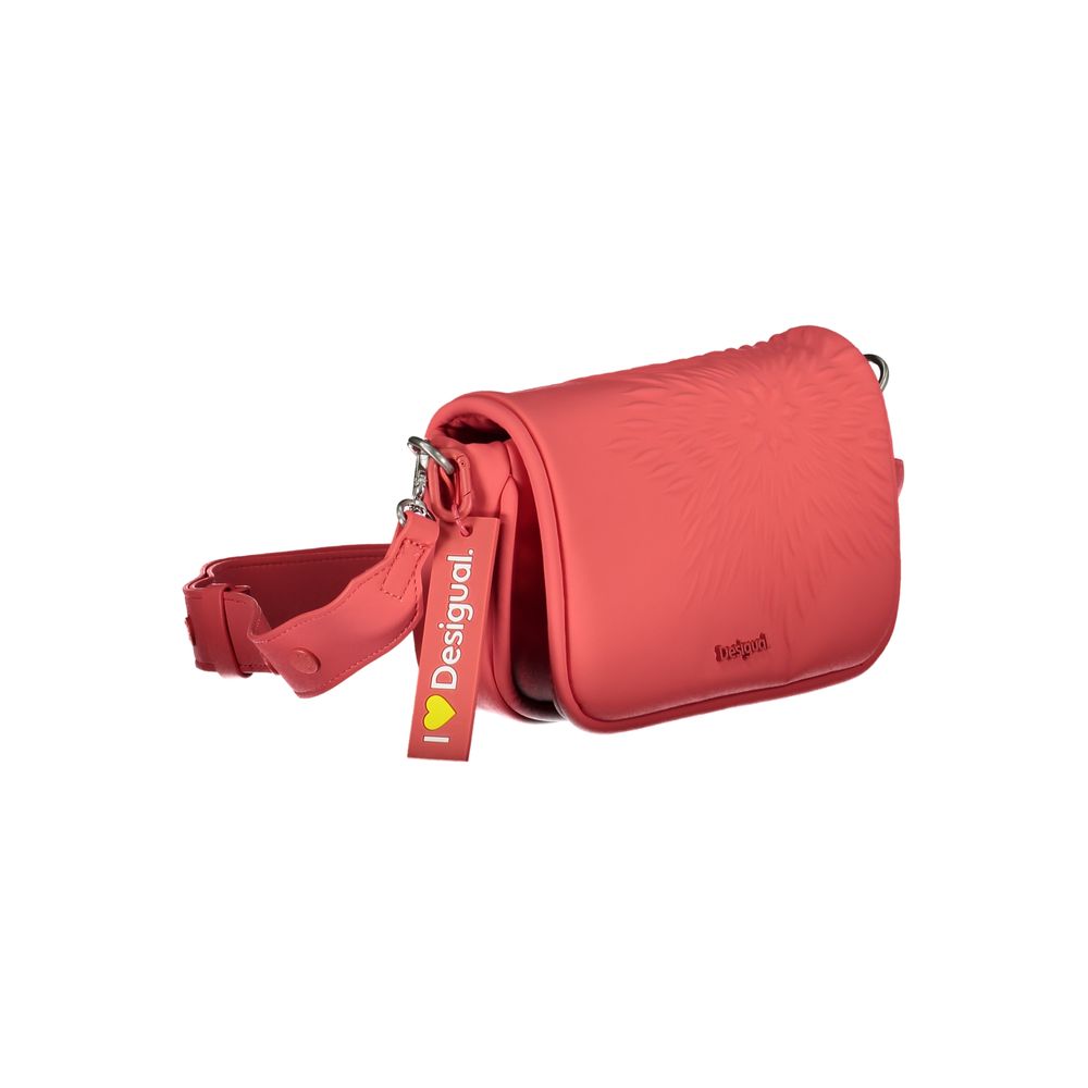 Rosso Polyurethane Women Handbag