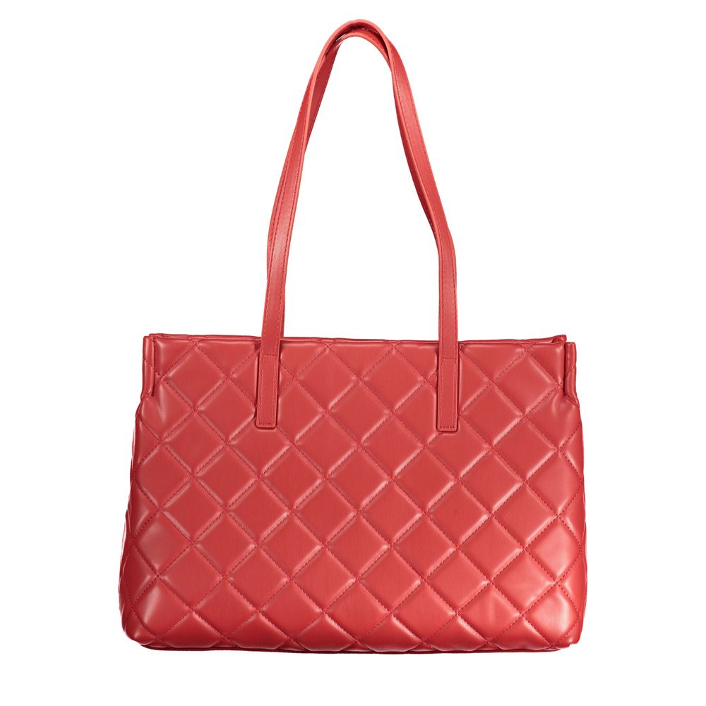 Rosso Polyurethane Women Handbag