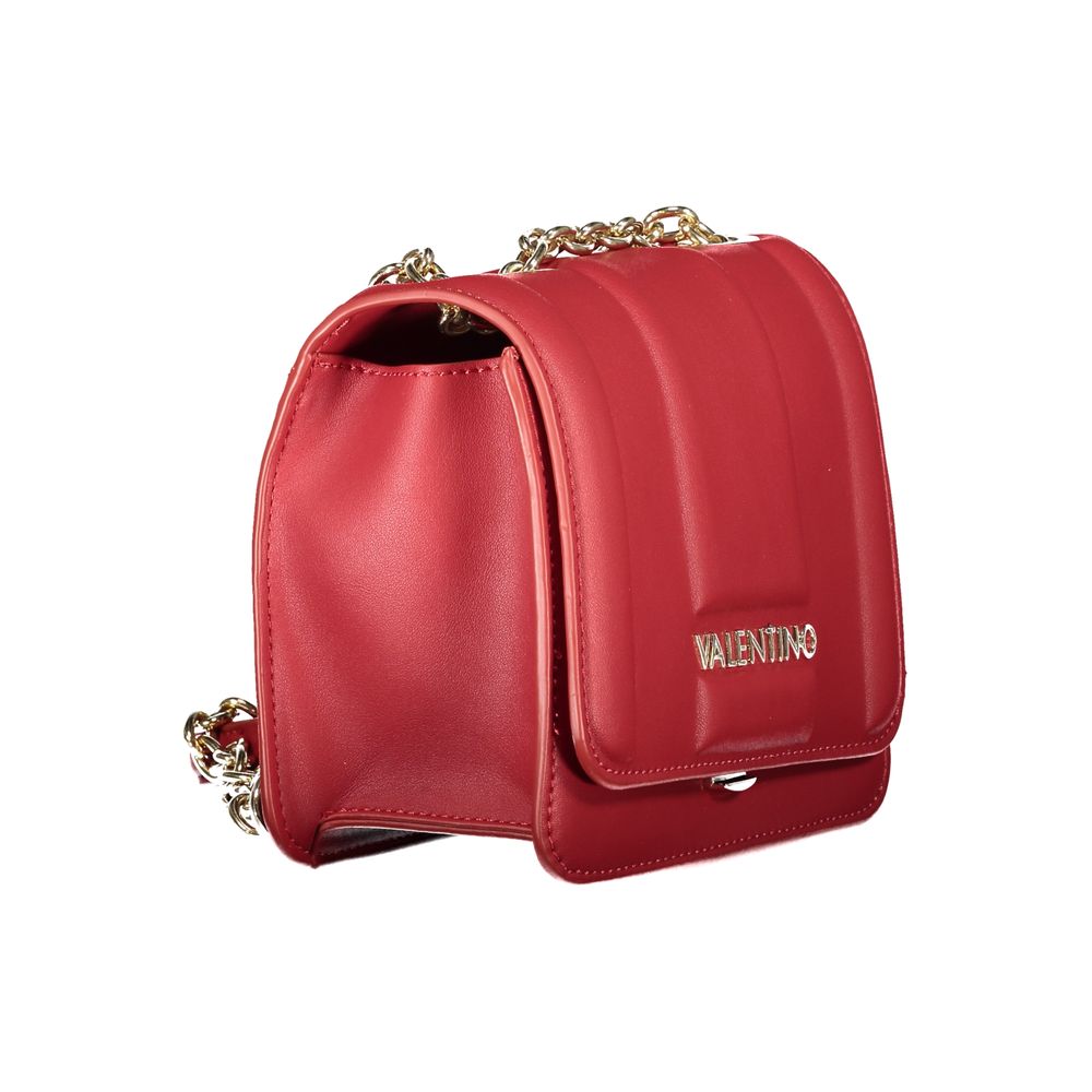 Rosso Polyurethane Women Handbag