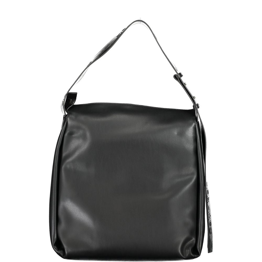 Black Polyester Woman Bag