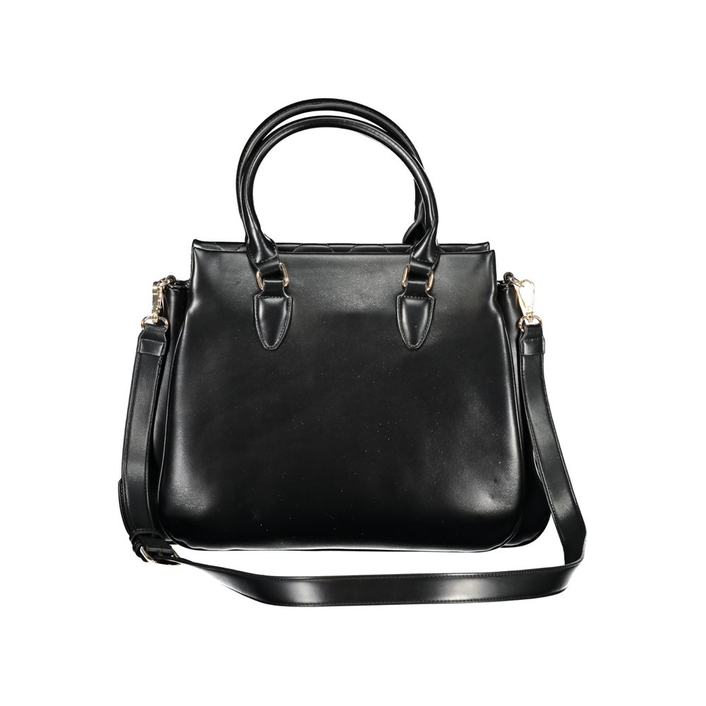 Nero Polyurethane Women Handbag