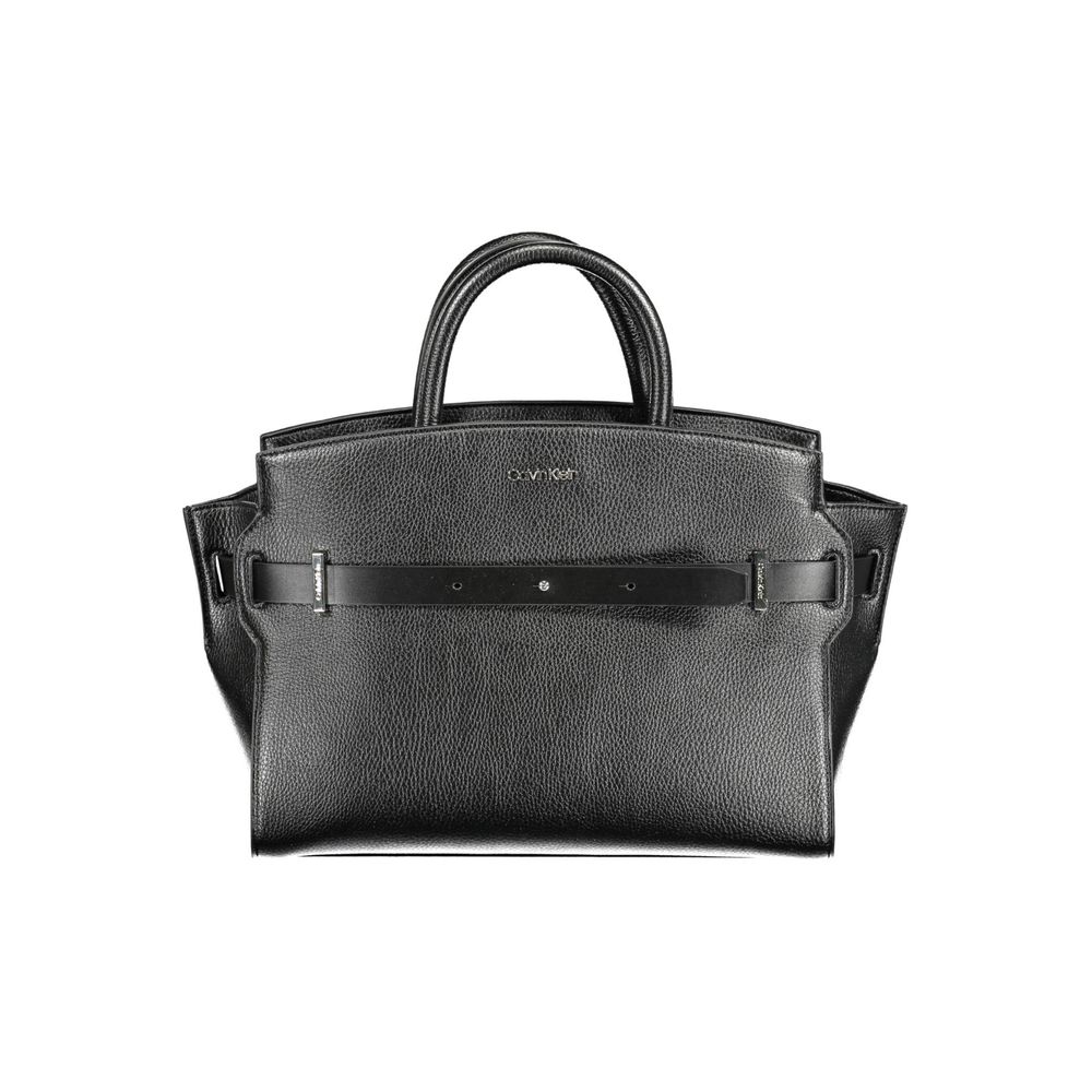 Nero Polyurethane Women Handbag