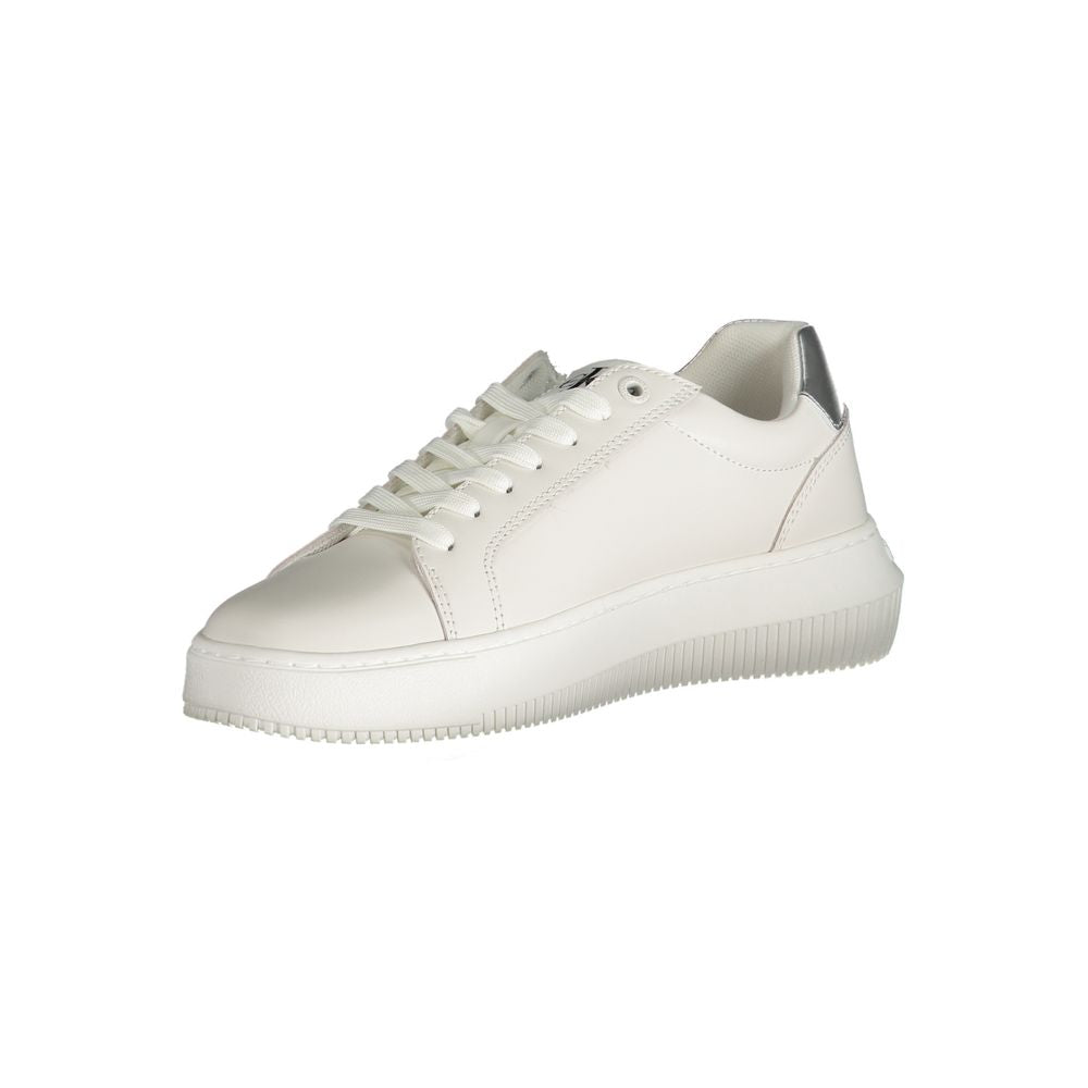 Bianco Polyurethane Women Sneaker
