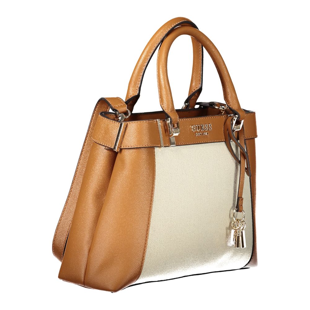 Marrone Cotton Women Handbag