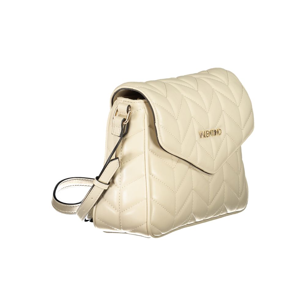 Beige Polyurethane Women Shoulder Bag