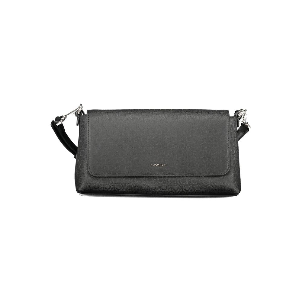 Black Polyester Women's Shoulder Bag