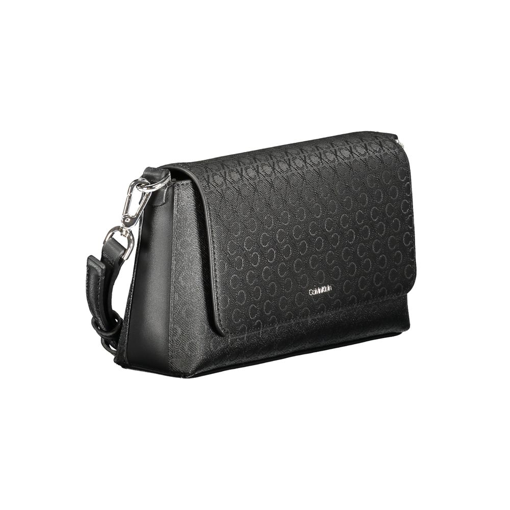 Black Polyester Women's Shoulder Bag