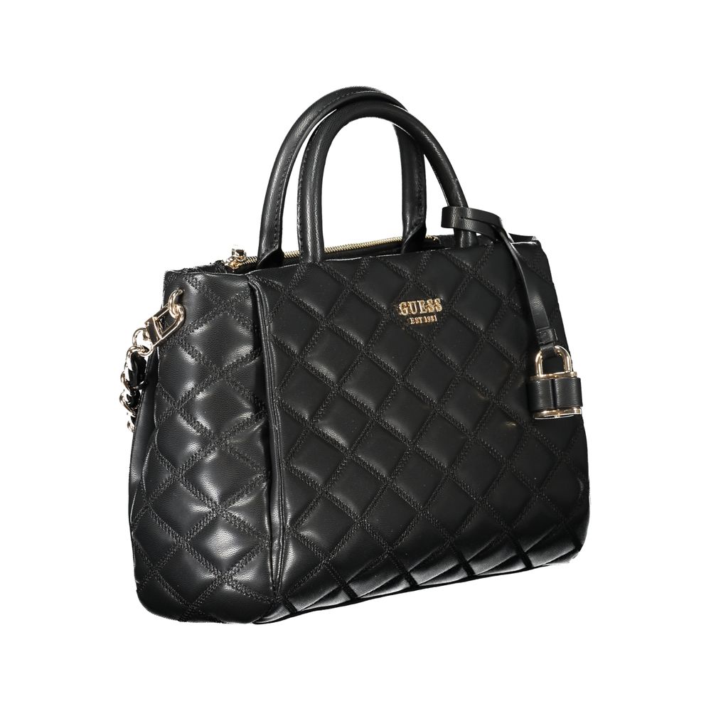 Nero Polyurethane Women Handbag
