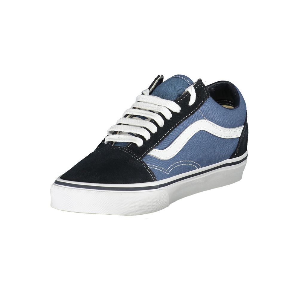 Blue Polyester Men's Sneaker