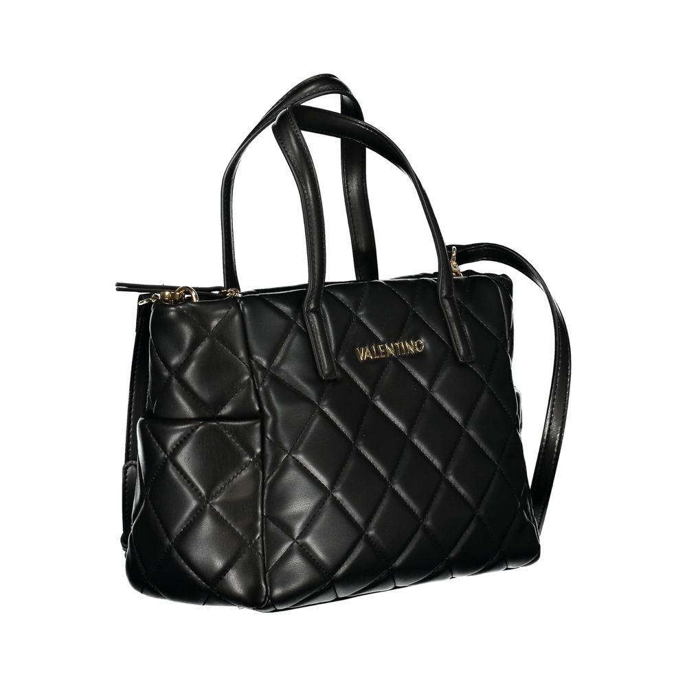 Black Polyurethane Women's Handbag