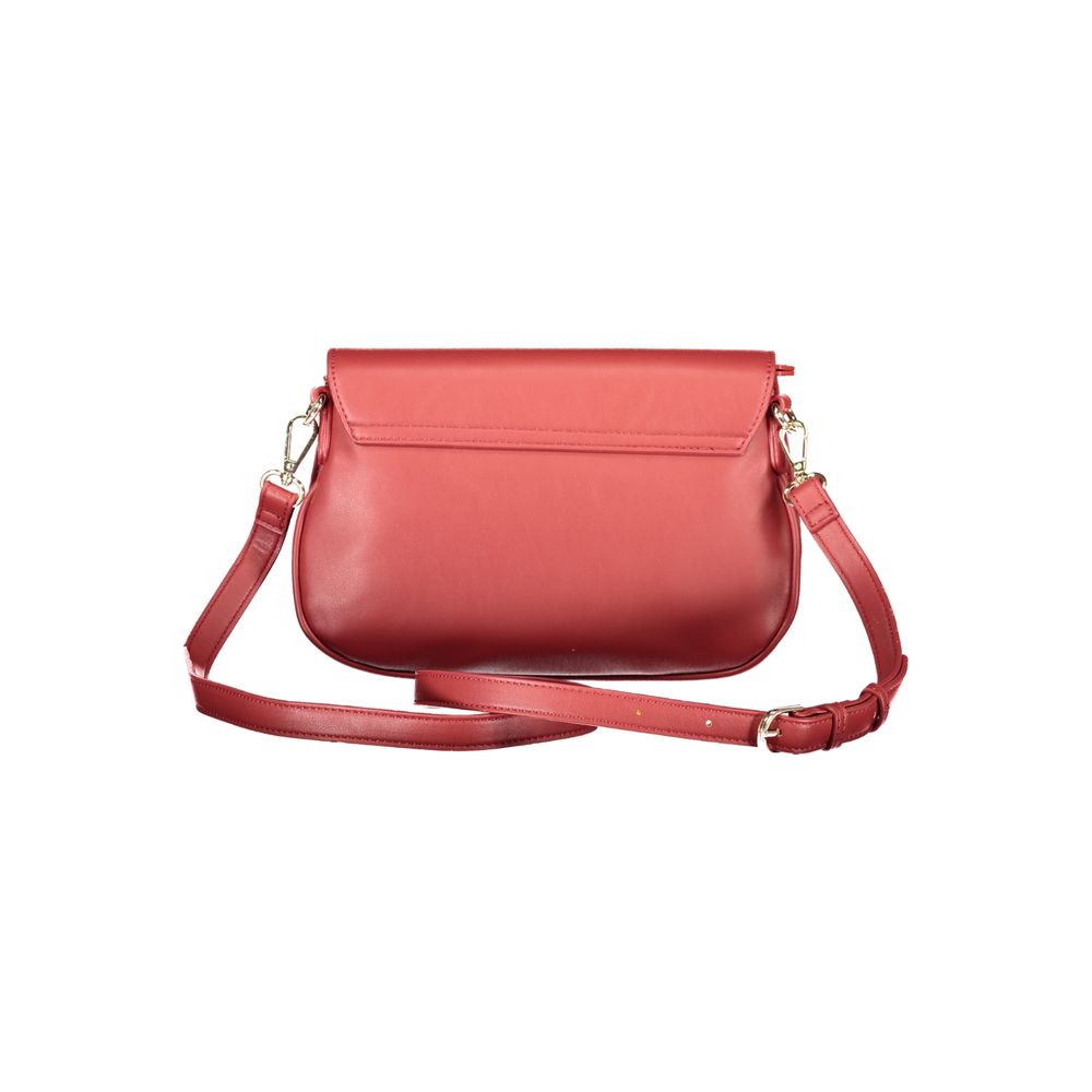 Rosso Polyurethane Women Handbag