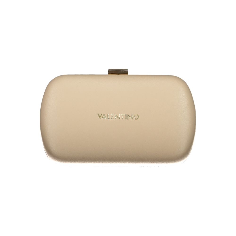 Beige Polyurethane Women Handbag