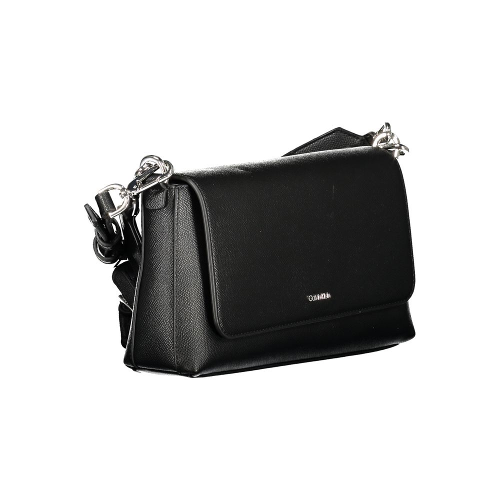 Black Polyurethane Women's Handbag