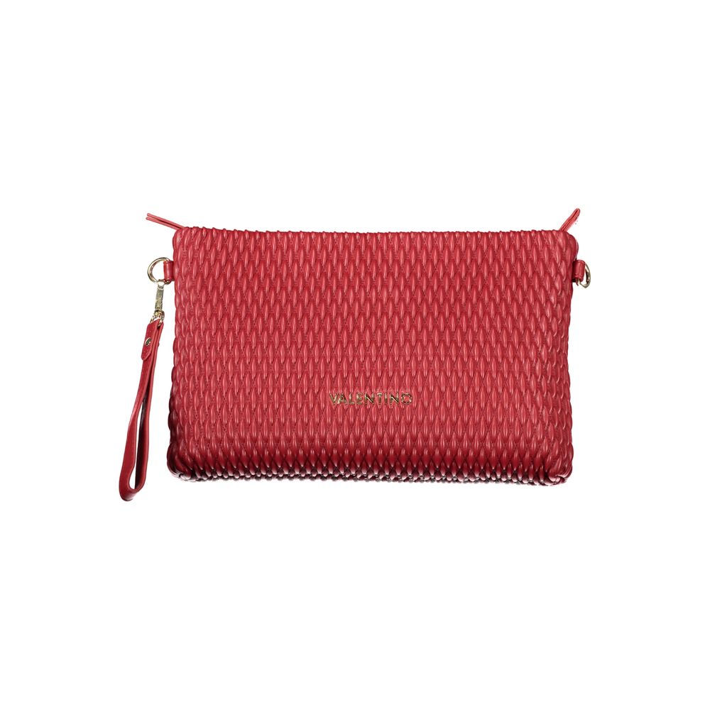 Red Polyurethane Women Handbag