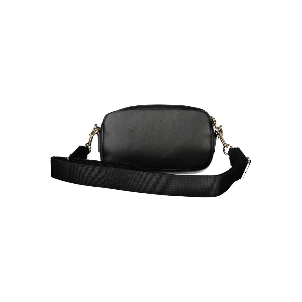 Black Polyester Women Shoulder Bag