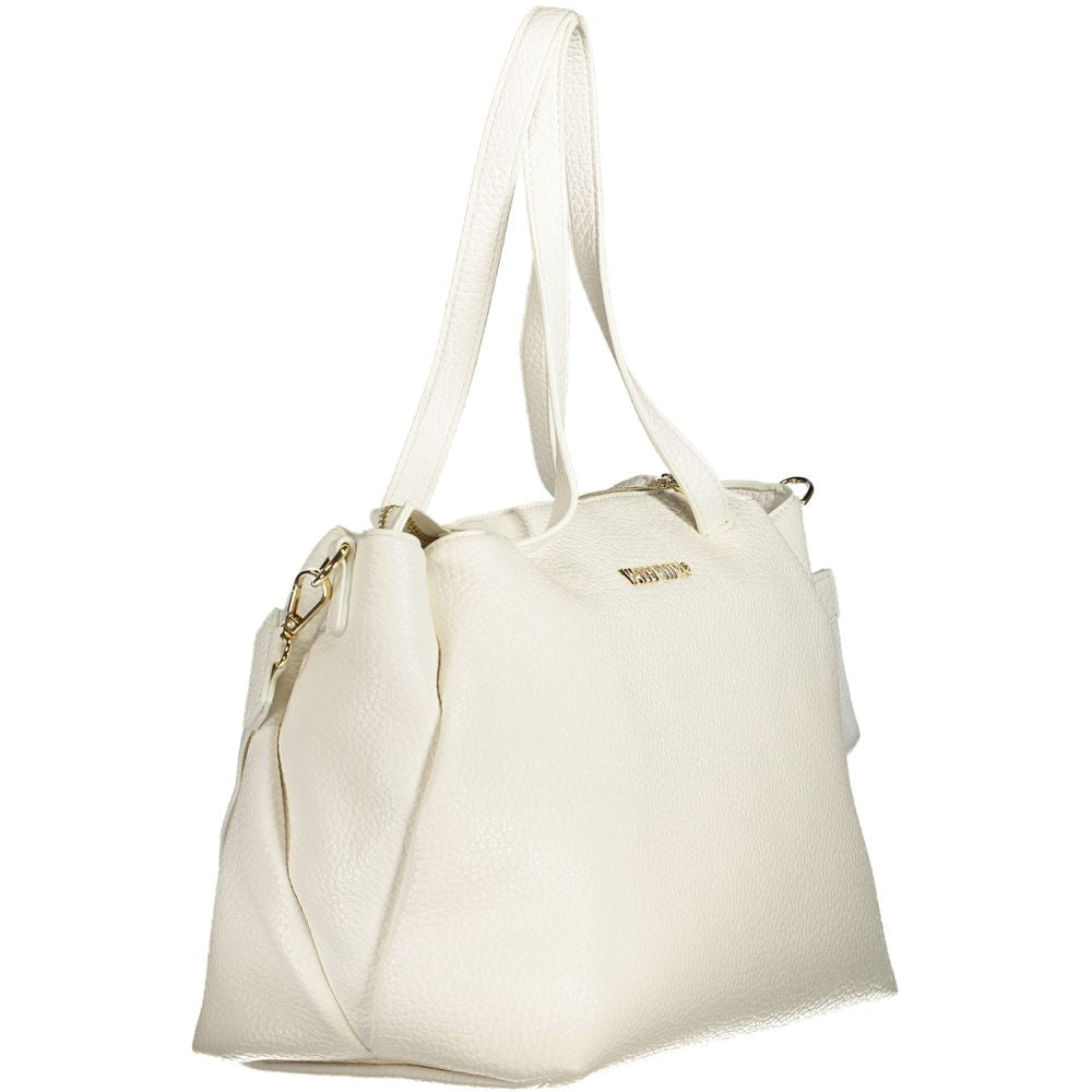 White Polyethylene Women Handbag