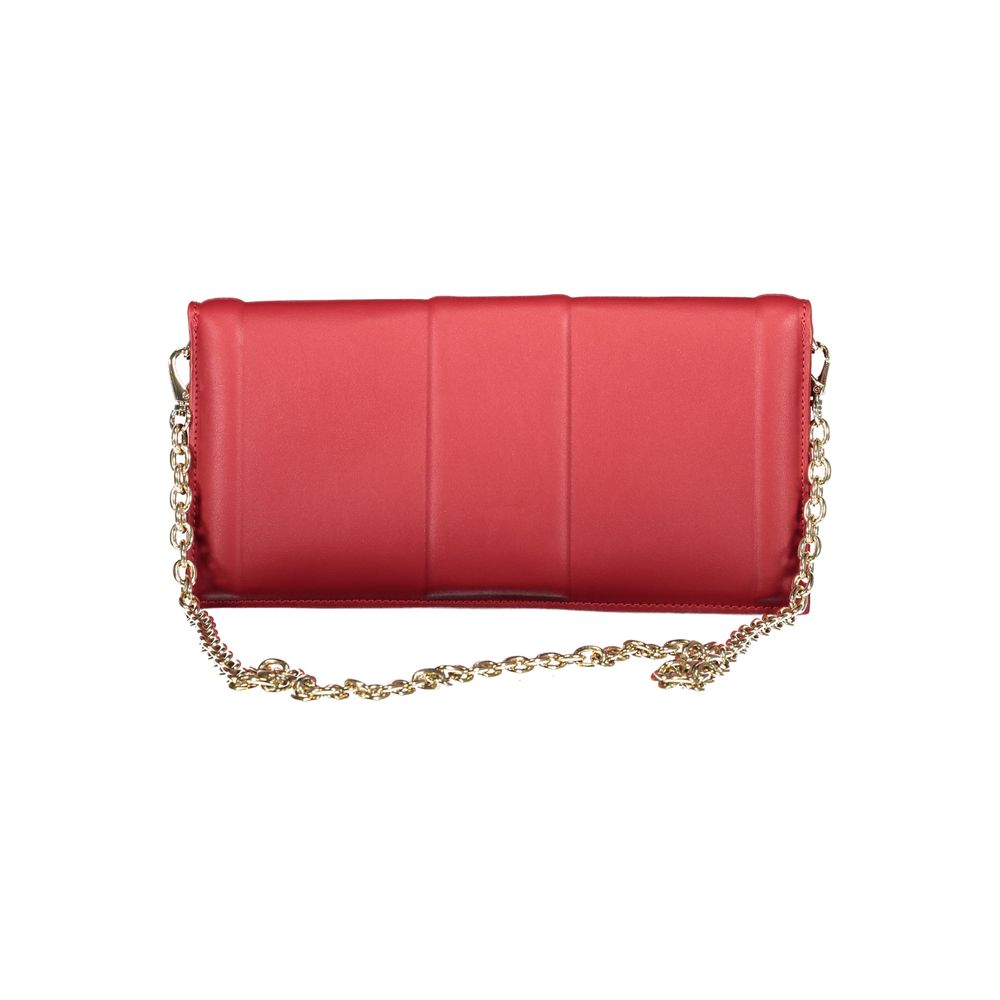 Rosso Polyurethane Women Clutch