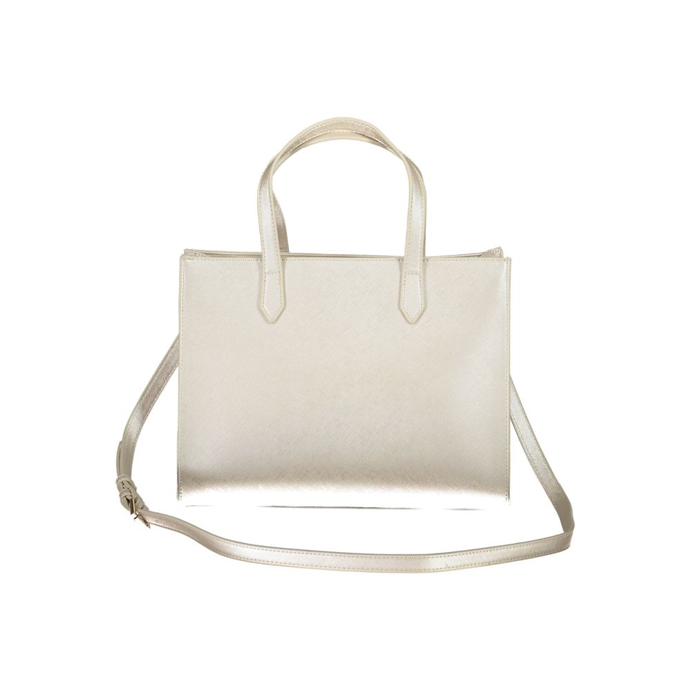 Gray Polyethylene Women Handbag