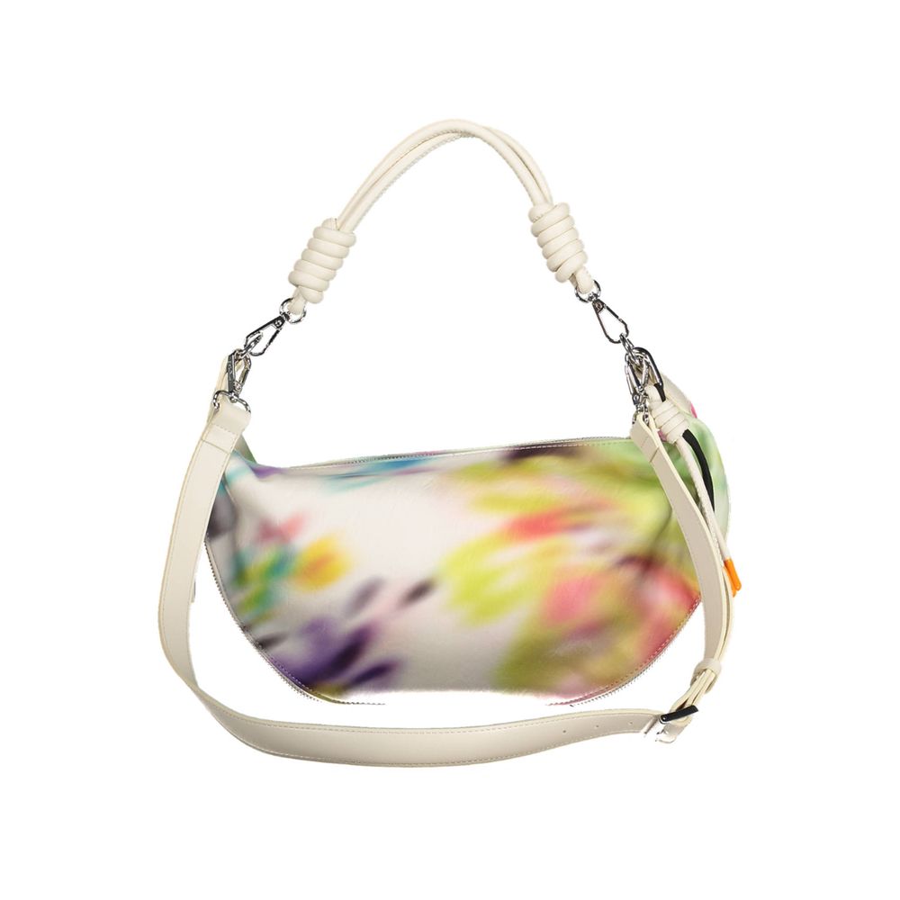 White Polyurethane Women's Handbag