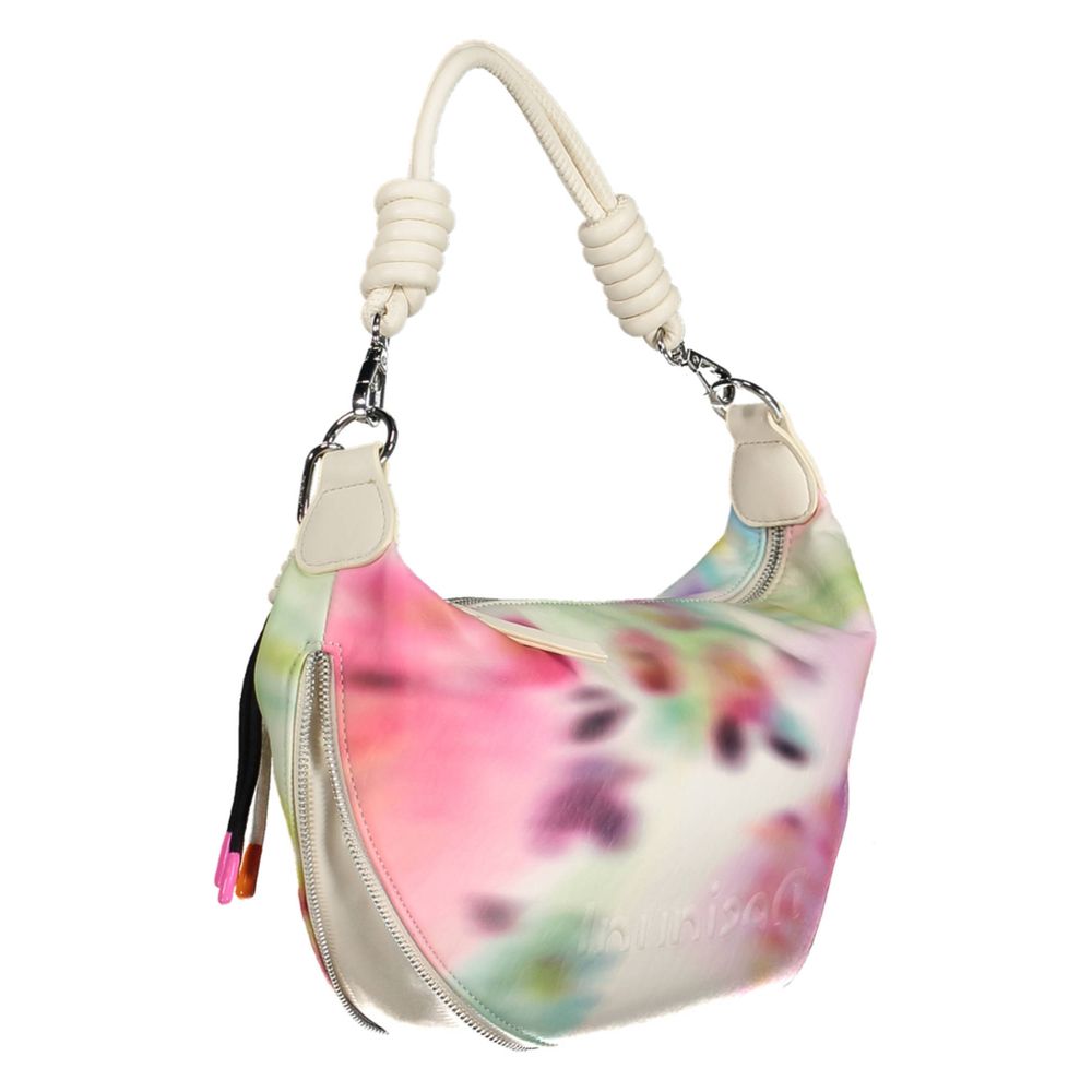 White Polyurethane Women's Handbag