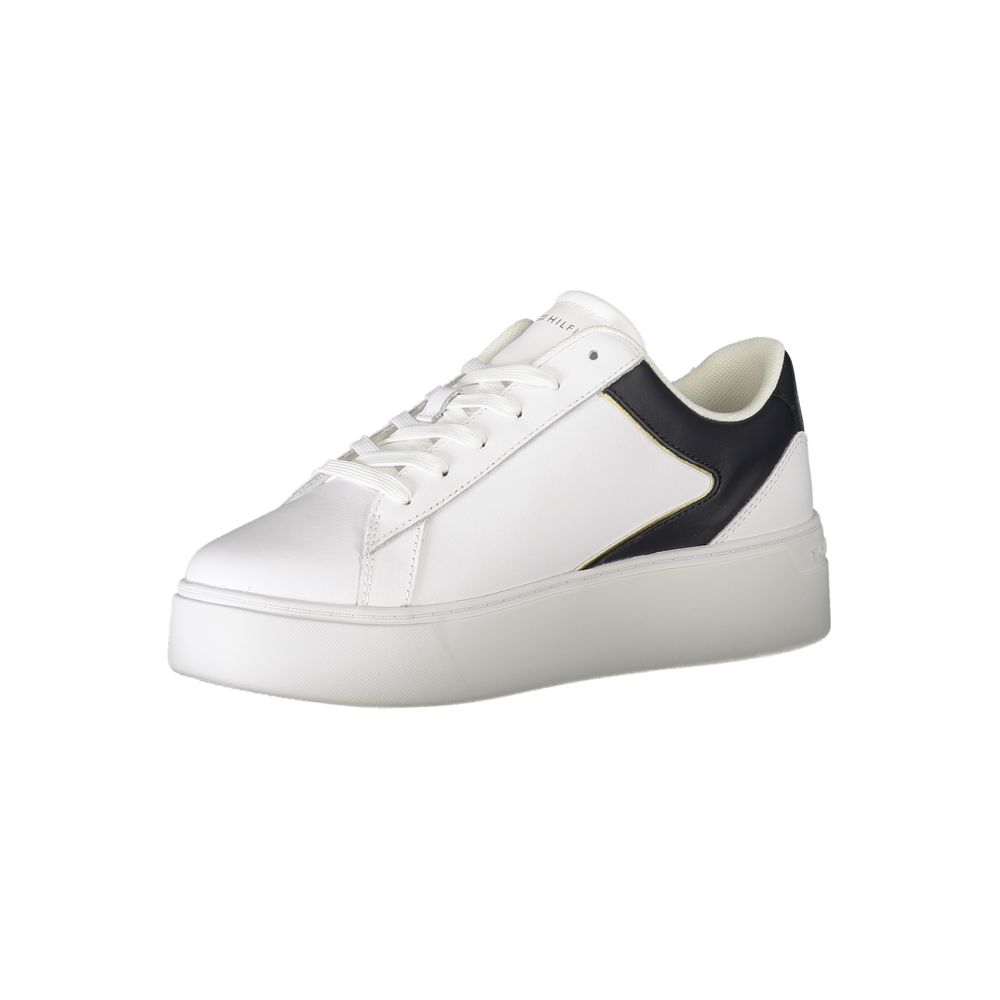 Bianco Polyurethane Women Sneaker