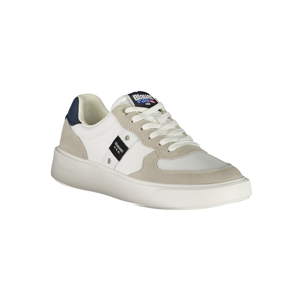 Bianco Polyurethane Men Sneaker