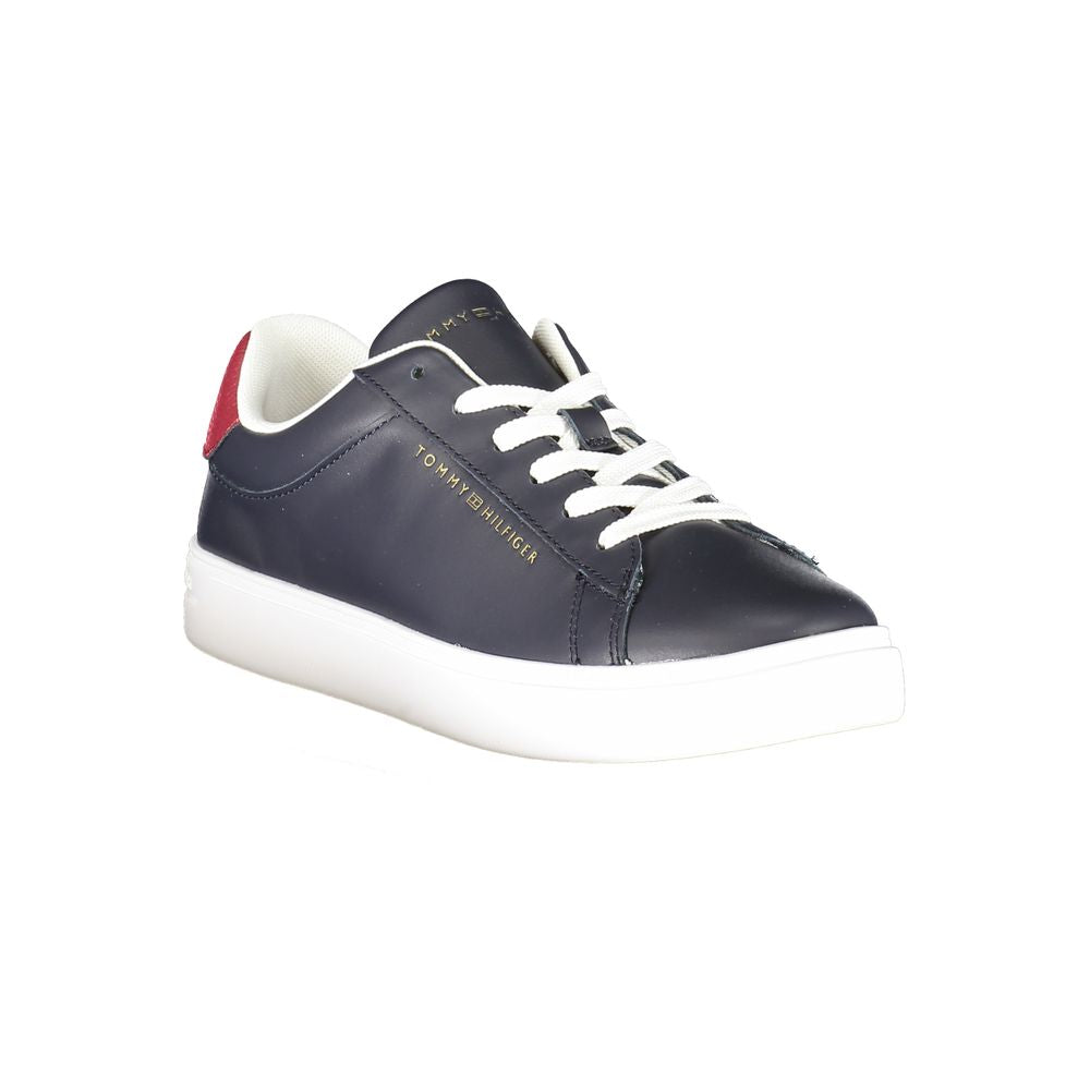 Blue Polyurethane Women Sneaker