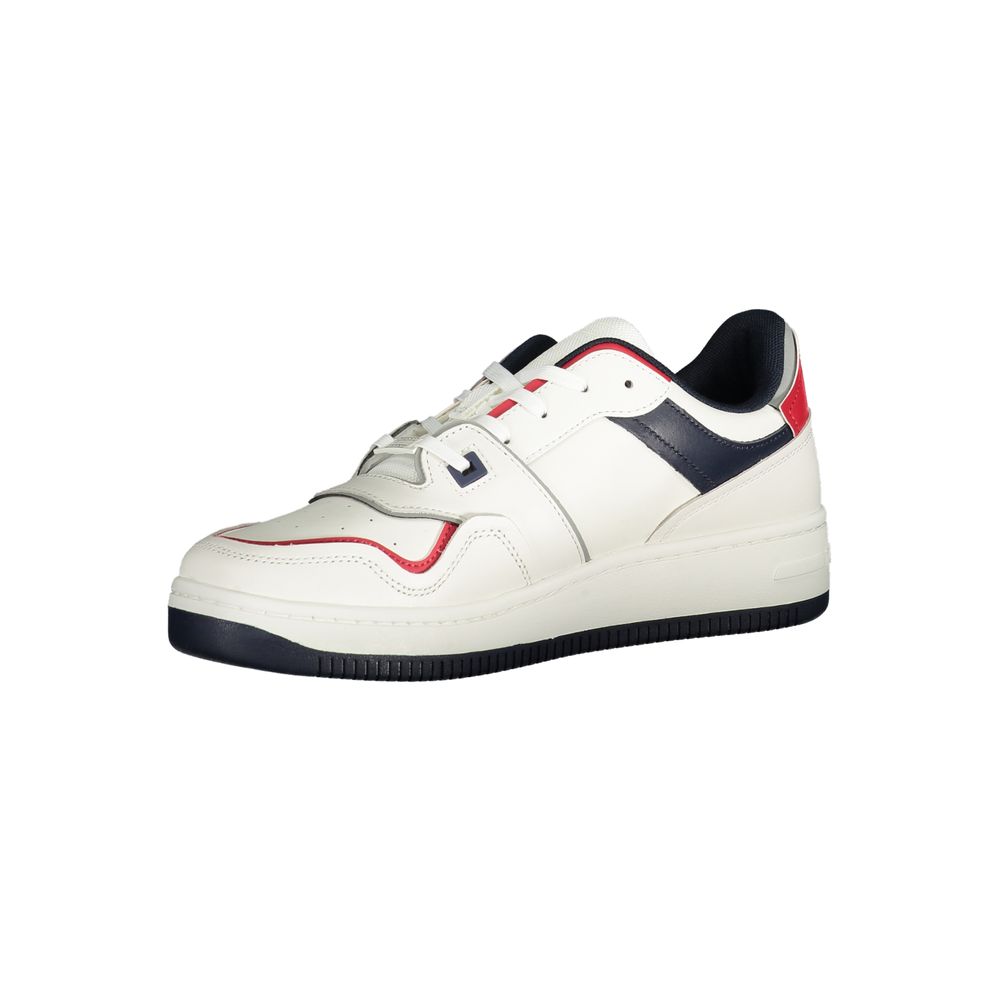 Bianco Polyurethane Men Sneaker