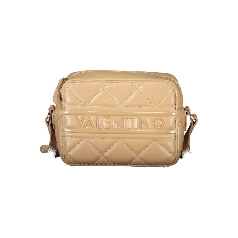 Beige Polyurethane Women Shoulder Bag