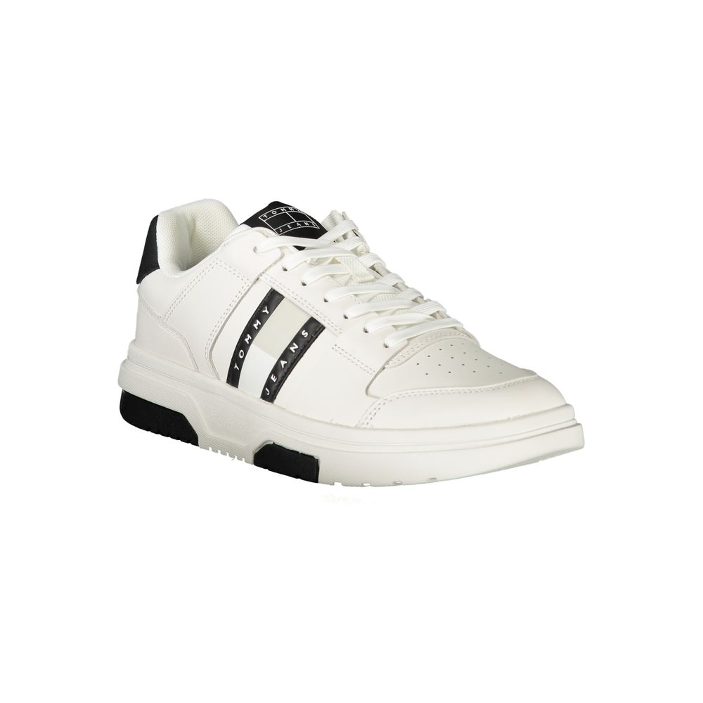 Bianco Polyurethane Men Sneaker