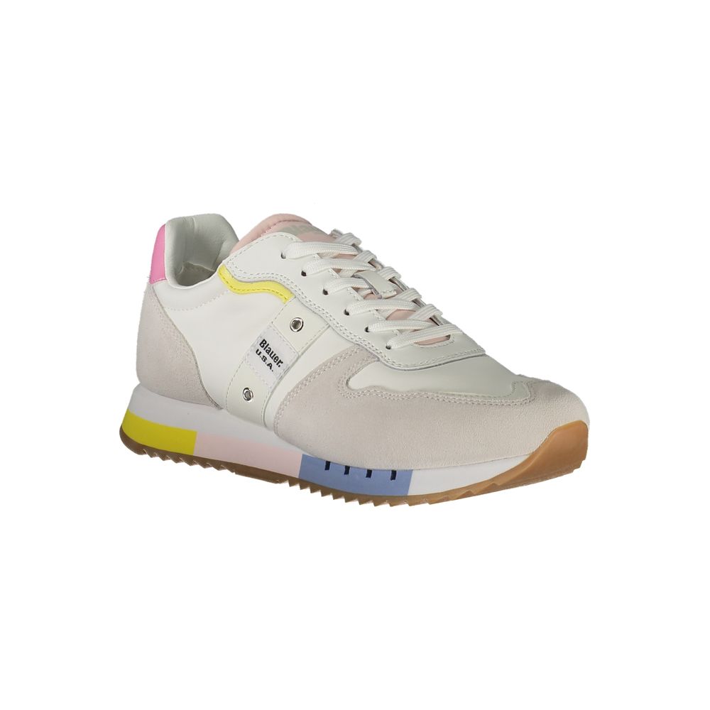 White Leather Women Sneaker
